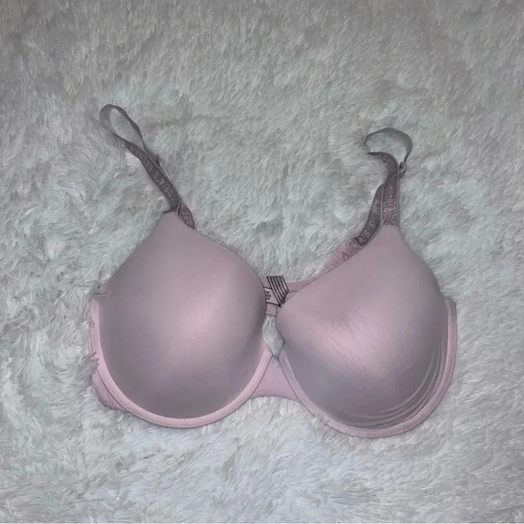 Victoria Secret Pink Bra size 36DD with Glitter Spellout Straps - Picture 2 of 5